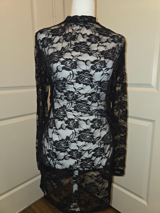 Black Mesh long sleeve